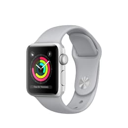 Apple Watch (Series 3) 2017 GPS 38mm - Hliníková Strieborná - Sport Loop Sivá