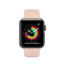 Apple Watch (Series 3) 2017 GPS 38mm - Hliníková Vesmírna šedá - Sport Loop Ružová