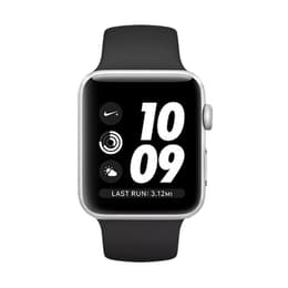 Apple Watch (Series 3) 2017 GPS 42mm - Strieborná - Sport Loop Čierna