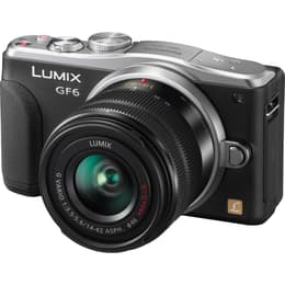 Panasonic Lumix DMC-GF6 Hybridný 16 - Čierna/Sivá