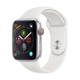 Apple Watch (Séria 4) september 2018 44mm - Nerezová Strieborná - Sport Loop Biela