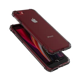Obal iPhone SE (2022/2020)/8/7/6/6S - Silikón - Čierna/Priehľadná