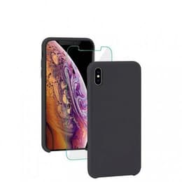 Obal iPhone X/XS a ochranný displej - Nano kvapalina - Čierna