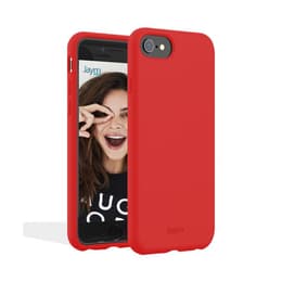 Obal iPhone SE (2022/2020)/8/7/6/6S - Silikón - Červená