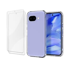 Obal Google Pixel 9a a 2 ochranna obrazovky - TPU - Priehľadná