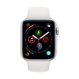 Apple Watch (Series 4) 2018 GPS 44mm - Hliníková Strieborná - Sport Loop Biela