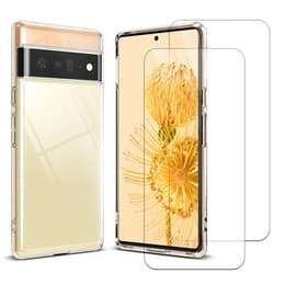 Obal Google Pixel 6 Pro a 2 ochranna obrazovky - TPU - Priehľadná