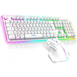 AZERTY Klávesnica Spirit Of Gamer Francúzska Bezdrôtové Podsvietená klávesnica Ultimate 600 combo