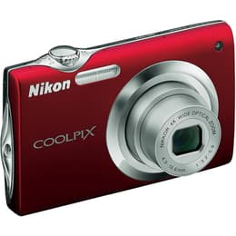 Nikon Coolpix S3000 Kompakt 12 - Červená