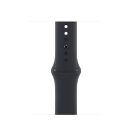 Apple Watch Series 7 (2021) GPS + mobilná sieť 45 mm - Nerezová Zlatá - Sport band Čierna