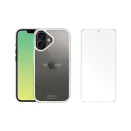 Back Market Obal iPhone 16 a ochranný displej - GRS 4.0 Recyklovaný plast - Priehľadná
