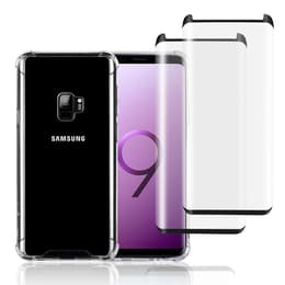 Obal Galaxy S9 a 2 ochranna obrazovky - Recyklovaný plast - Priehľadná