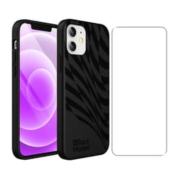 Back Market Obal iPhone 12 mini a ochranný displej - Recyklovaný plast - Čierna