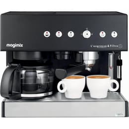 Kombinovaný espresso kávovar Kompatibilné s papierovými kapsulami (E.S.E) Magimix 11422 Auto 1,4000L - Čierna