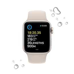 Apple Watch Series SE 2 (2022) GPS + mobilná sieť 44 mm - Hliníková Starlight - Sport band Starlight