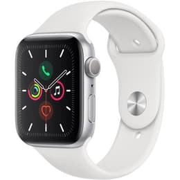Apple Watch (Series 5) 2019 GPS 44mm - Hliníková Strieborná - Sport loop Biela