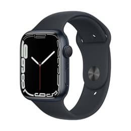Apple Watch (Series 7) 2021 GPS 45mm - Hliníková Vesmírna čierna - Sport band Čierna