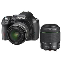 Zrkadlovka K-50 - Čierna + Pentax SMC DA 18-55mm f/3.5-5.6 AL WR + SMC DA 50-200mm f/4-5.6 ED f/3.5-5.6 + f/4-5.6