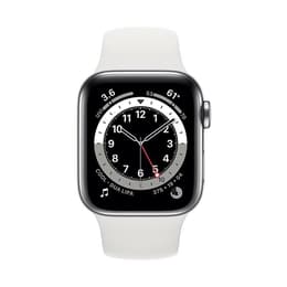 Apple Watch (Series 7) 2021 GPS 45mm - Hliníková Strieborná - Sport band Biela