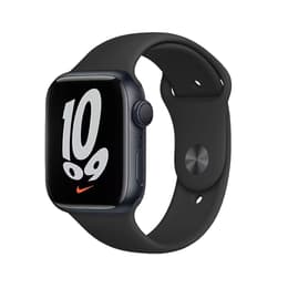 Apple Watch (Series 7) 2021 GPS + mobilná sieť 45mm - Hliníková Čierna - Sport band Čierna