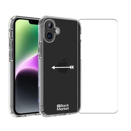 Back Market Obal iPhone 17 a ochranný displej - 60% Recyklovaný plast - Priehľadná