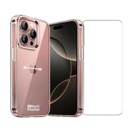 Back Market Obal iPhone 16 Pro a ochranný displej - 60% Recyklovaný plast - Priehľadná