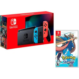 Switch 32GB - Čierna - Limitovaná edícia Pokémon Sword + Pokémon Sword