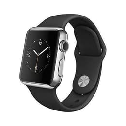Apple Watch (Series 1) 2016 GPS 42mm - Nerezová Strieborná - Sport Loop Čierna