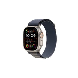 Apple Watch (Ultra) 2022 GPS + mobilná sieť 49mm - Titánová Sivá - Alpská slučka Modrá