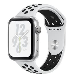 Apple Watch Series 4 (2018) GPS + mobilná sieť 40 mm - Hliníková Strieborná - Nike Sport band Biela/Čierna