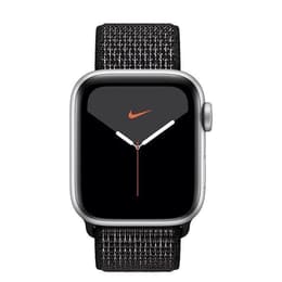 Apple Watch (Series 5) 2019 GPS + mobilná sieť 44mm - Hliníková Strieborná - Sport Nike Čierna