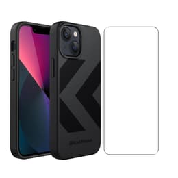 Back Market Obal iPhone 13 mini a ochranný displej - Recyklovaný plast - čierna (Chevron)