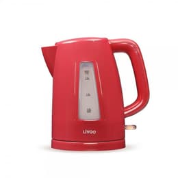 Livoo DOD184RC Červená 1,7000L - Rýchlovarná kanvica