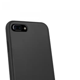 Obal iPhone 7 Plus/8 Plus - Prírodný materiál - Čierna