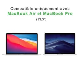 Back Market - Aktovka pre 13" - Pena a zamat / 60 % recyklovaná tkanina - Čierna