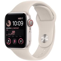 Apple Watch (Series SE) 2022 GPS 44mm - Hliníková Starlight - Sport band Hviezdne svetlo