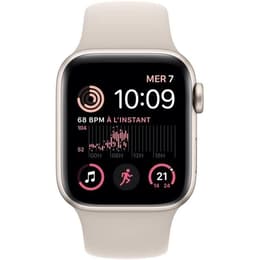 Apple Watch (Series SE) 2022 GPS 44mm - Hliníková Starlight - Sport band Hviezdne svetlo