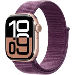 Apple Watch Series 10 (2024) GPS + mobilná sieť 42 mm - Hliníková Rose Gold - Sport loop Fialová