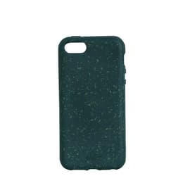 Obal iPhone SE/5/5S - Prírodný materiál - Zelená