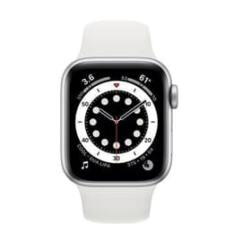 Apple Watch (Series 6) 2020 GPS 40mm - Hliníková Strieborná - Sport band Biela