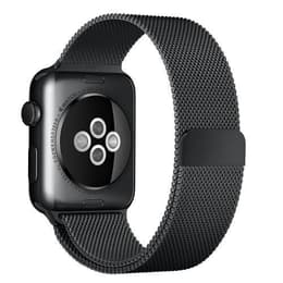 Apple Watch Series 7 (2021) GPS + mobilná sieť 41 mm - Nerezová Grafitová - Milanese loop Čierna