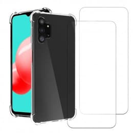 Obal Galaxy A32 5G a 2 ochranna obrazovky - TPU - Priehľadná