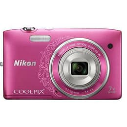 Nikon Coolpix S3500 Kompakt 20 - Ružová