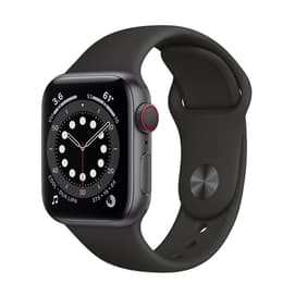 Apple Watch (Series 6) 2020 GPS + mobilná sieť 40mm - Hliníková Vesmírna šedá - Sport band Čierna