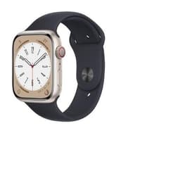 Apple Watch (Series 8) 2022 GPS + mobilná sieť 45mm - Hliníková Ružová - Sport band Čierna