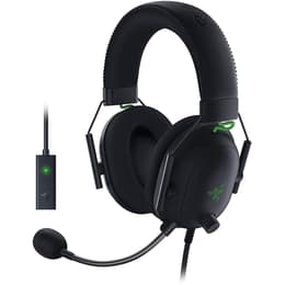 Slúchadlá Razer BlackShark V2 X Potláčanie hluku gaming drôtové Mikrofón - Čierna/Zelená