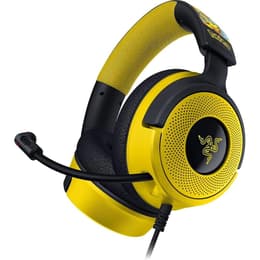 Slúchadlá Razer Kraken V4 X Pokemon Edition Potláčanie hluku gaming drôtové Mikrofón - Žltá