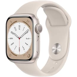 Apple Watch (Series 8) 2022 GPS 41mm - Hliníková Starlight - Sport band Hviezdne svetlo