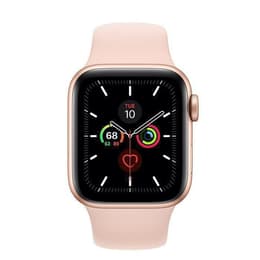 Apple Watch (Series 5) 2019 GPS + mobilná sieť 44mm - Hliníková Zlatá - Sport band Ružová