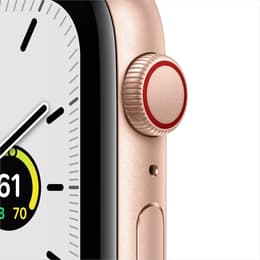 Apple Watch Series SE 1 (2020) GPS + mobilná sieť 44 mm - Hliníková Zlatá - Sport band Ružová